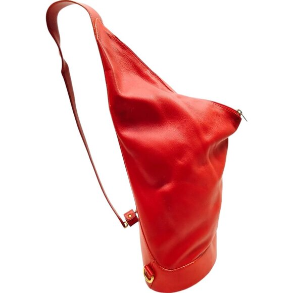 213303AQ (C4) Loewe Shoulder Bag Red Leather - Picture 2 of 9